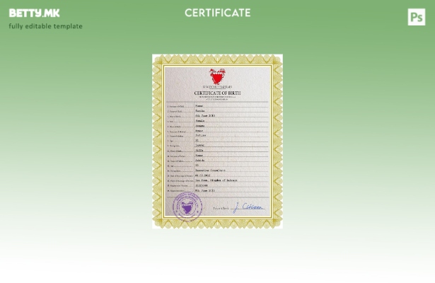 Модерен стил на Бахреин од витално значење за извод од матична книга на родени ш